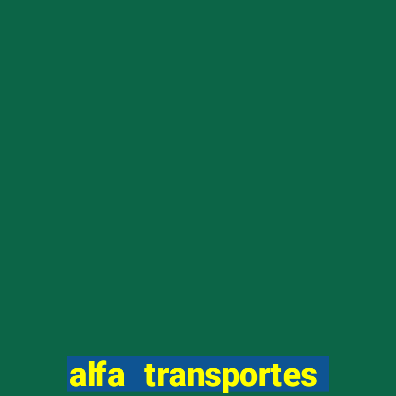 alfa transportes novo hamburgo